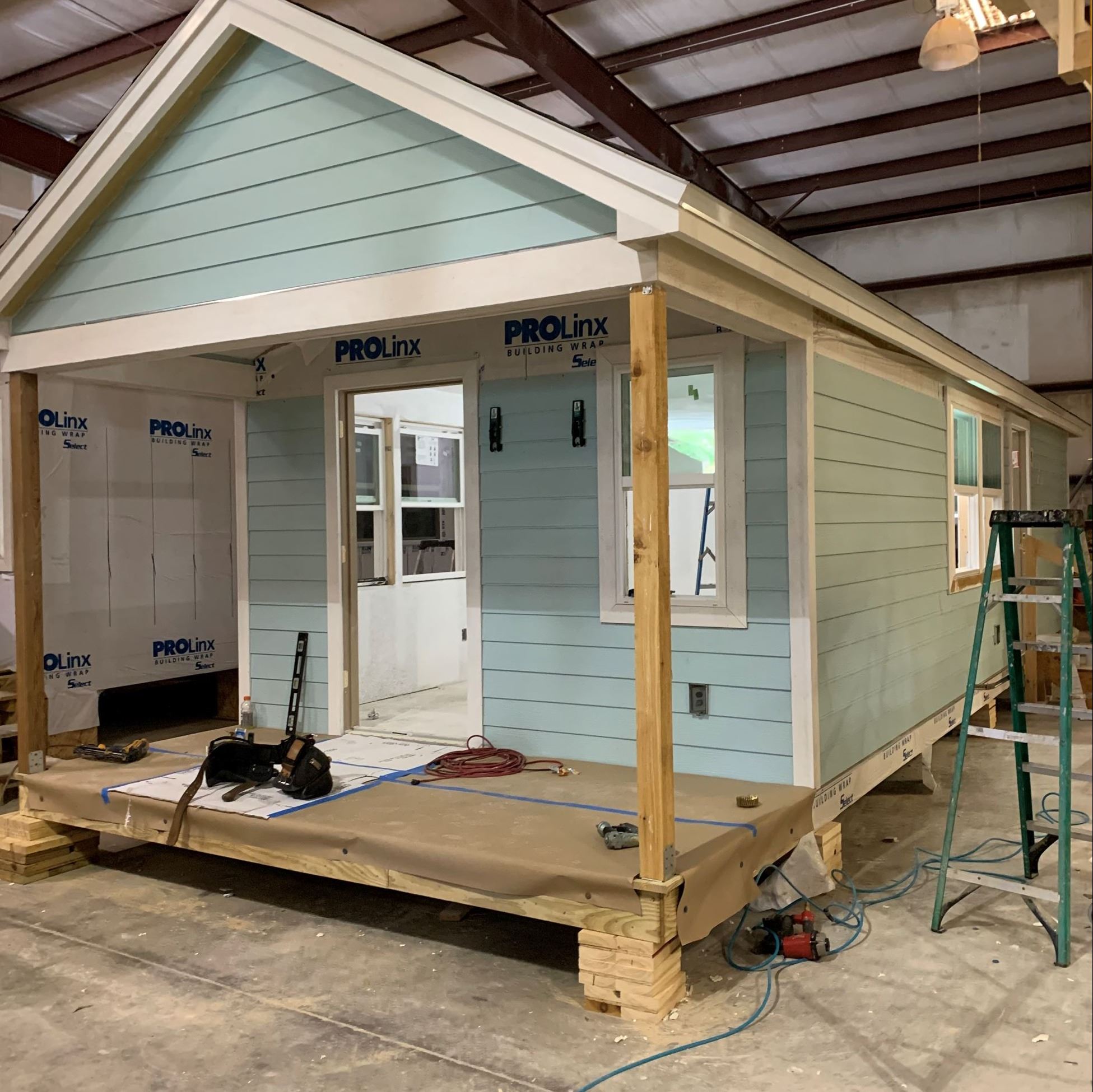 The tiny home before it is moved to the Key Largo site. 
